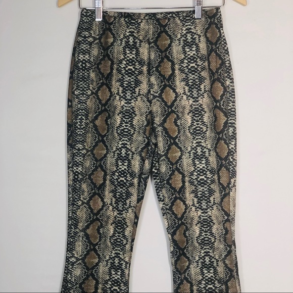 NEW..! Pallazo Pants Boho Snake Bell Button M - Picture 6 of 8